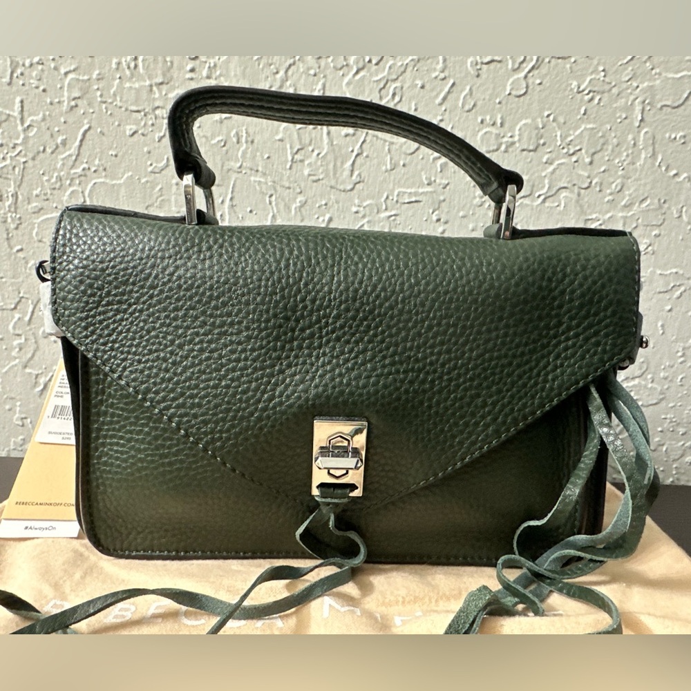 NWT Rebecca Minkoff Small Darren Messenger Crossbody Bag *Pine*